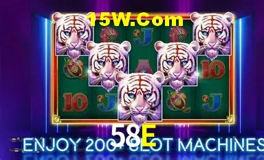 Tela de boas-vindas e lobby de jogos do aplicativo 58E